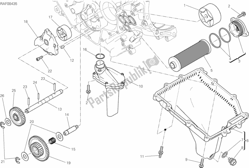 Alle onderdelen voor de Filters En Oliepomp van de Ducati Superbike 1199 Panigale R 2013